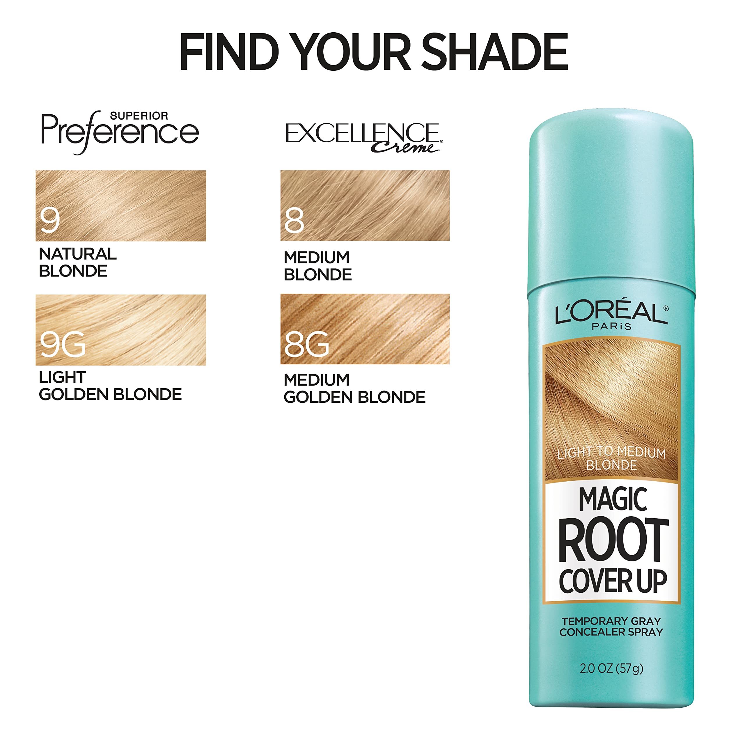 L'Oreal Paris root cover-up contains no synthetic dyes for clean look