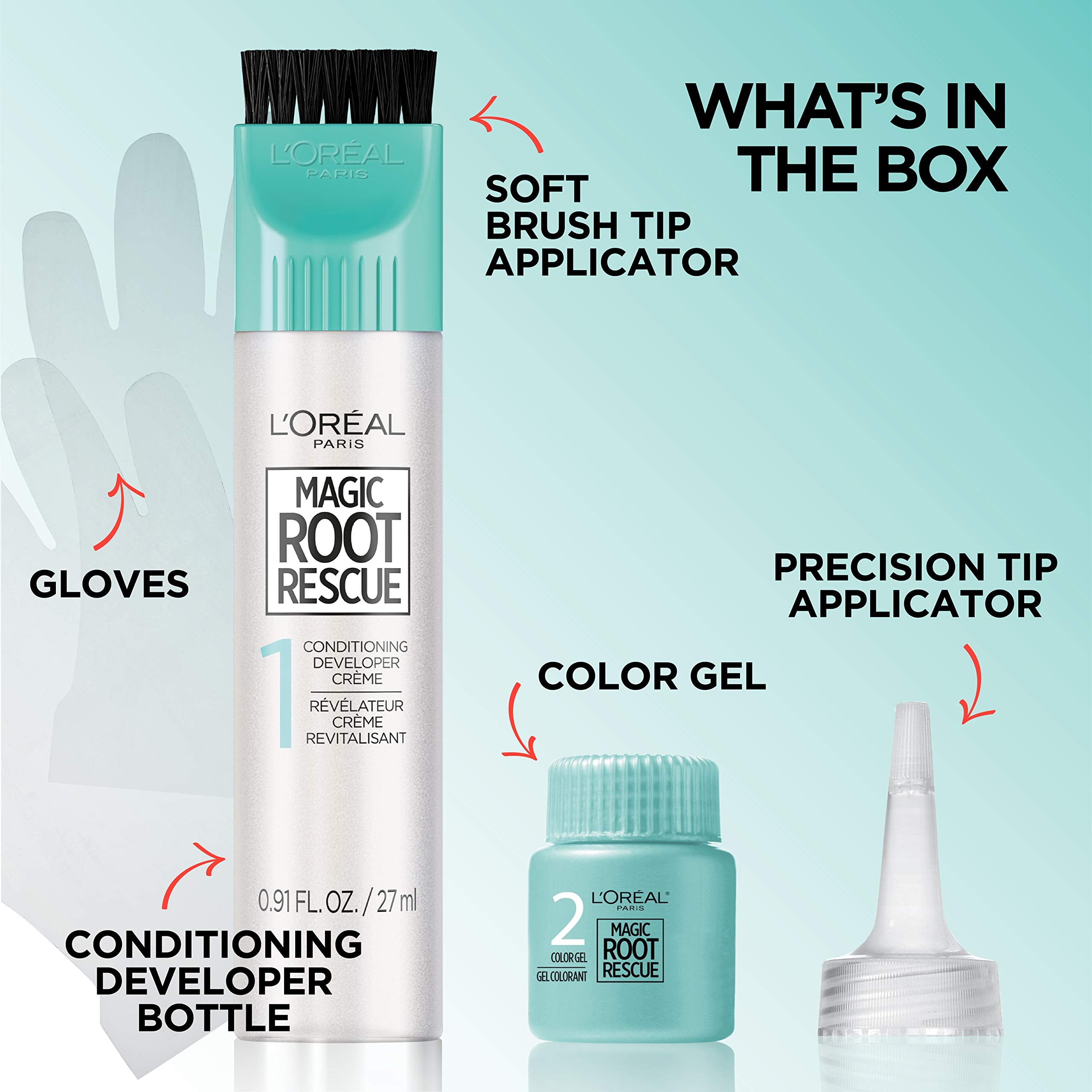 L'Oreal Paris Magic Root Rescue is recommended for root regrowth under one inch.