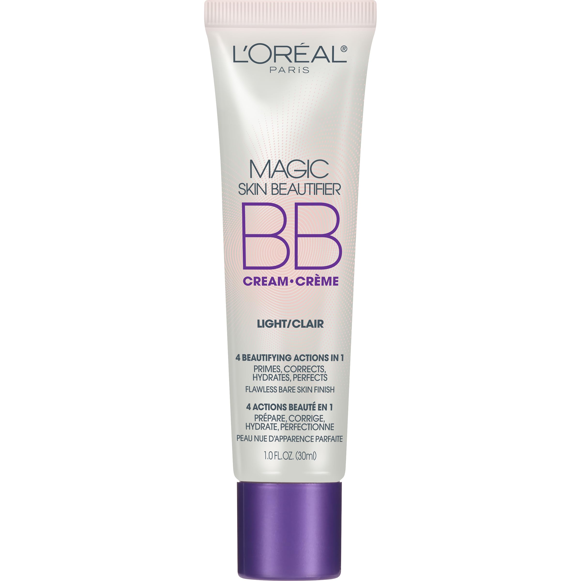 L’Oréal Paris Magic Skin BB Cream bottle shows lightweight coverage for a seamless finish
