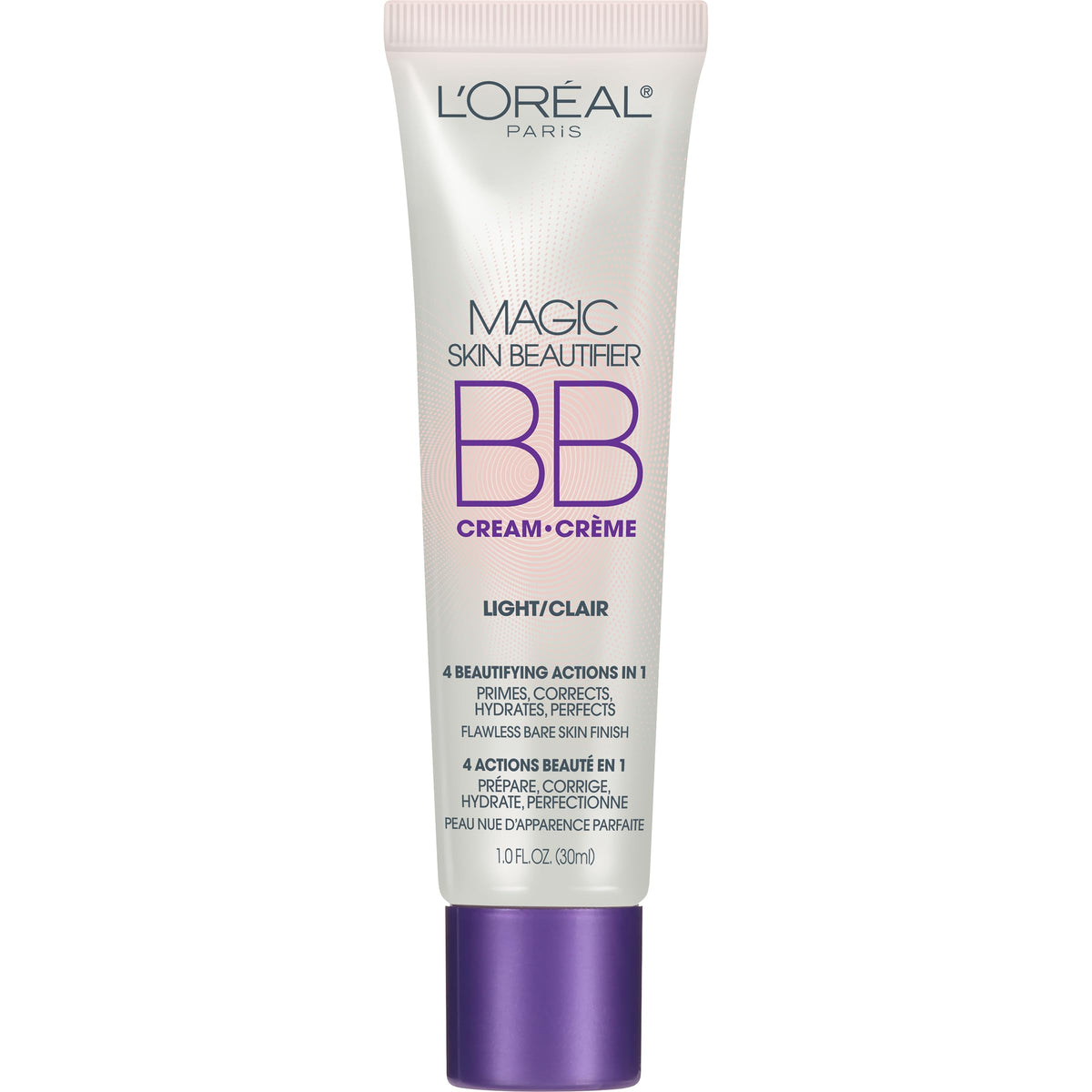 L’Oréal Paris Magic Skin BB Cream bottle shows lightweight coverage for a seamless finish