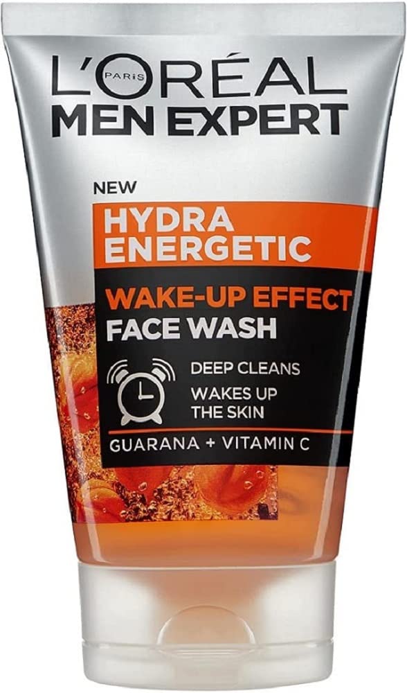 L’Oréal Paris Men Expert Wake-up Effect bottle pour delivers a refreshing daytime cleanse.