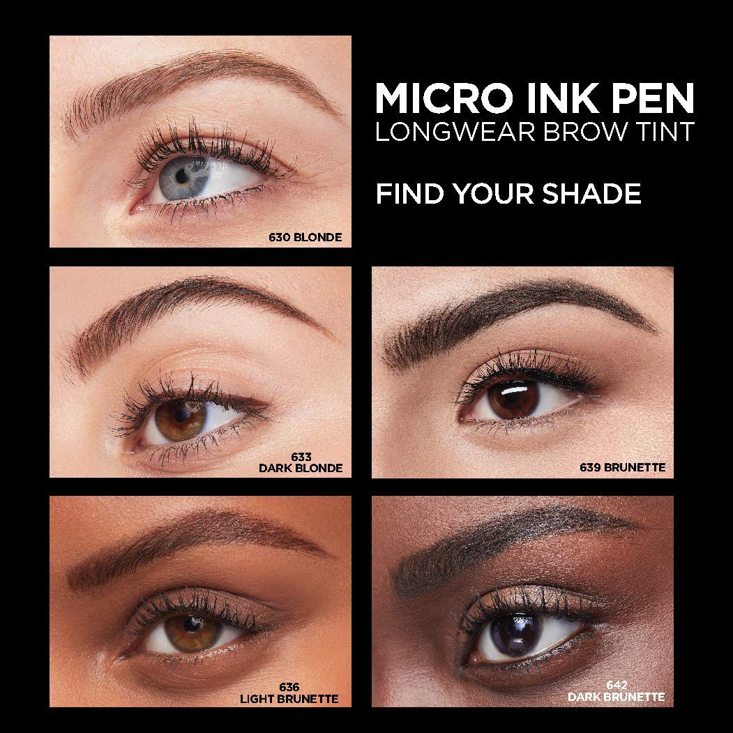 L'Oreal Paris Micro Ink Pen no-transfer formula shown on skin