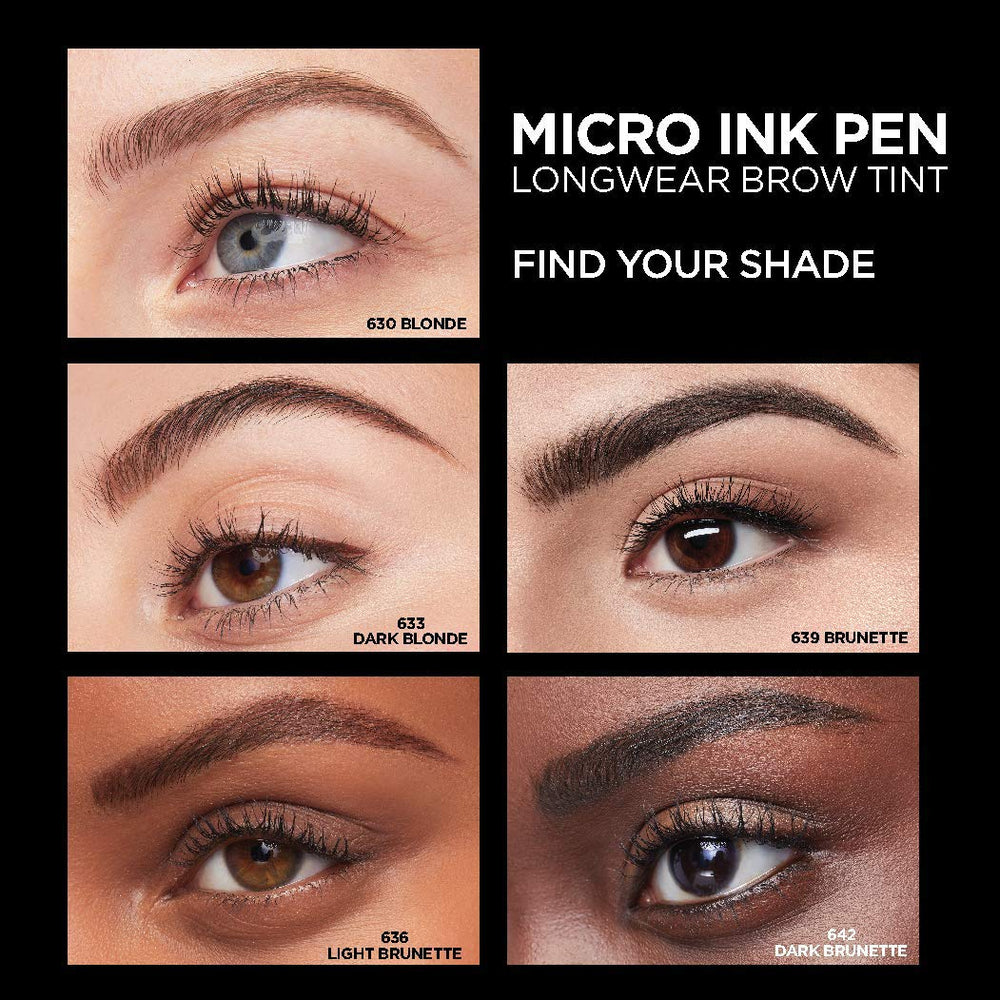 L'Oreal Paris Micro Ink Pen no-transfer formula shown on skin