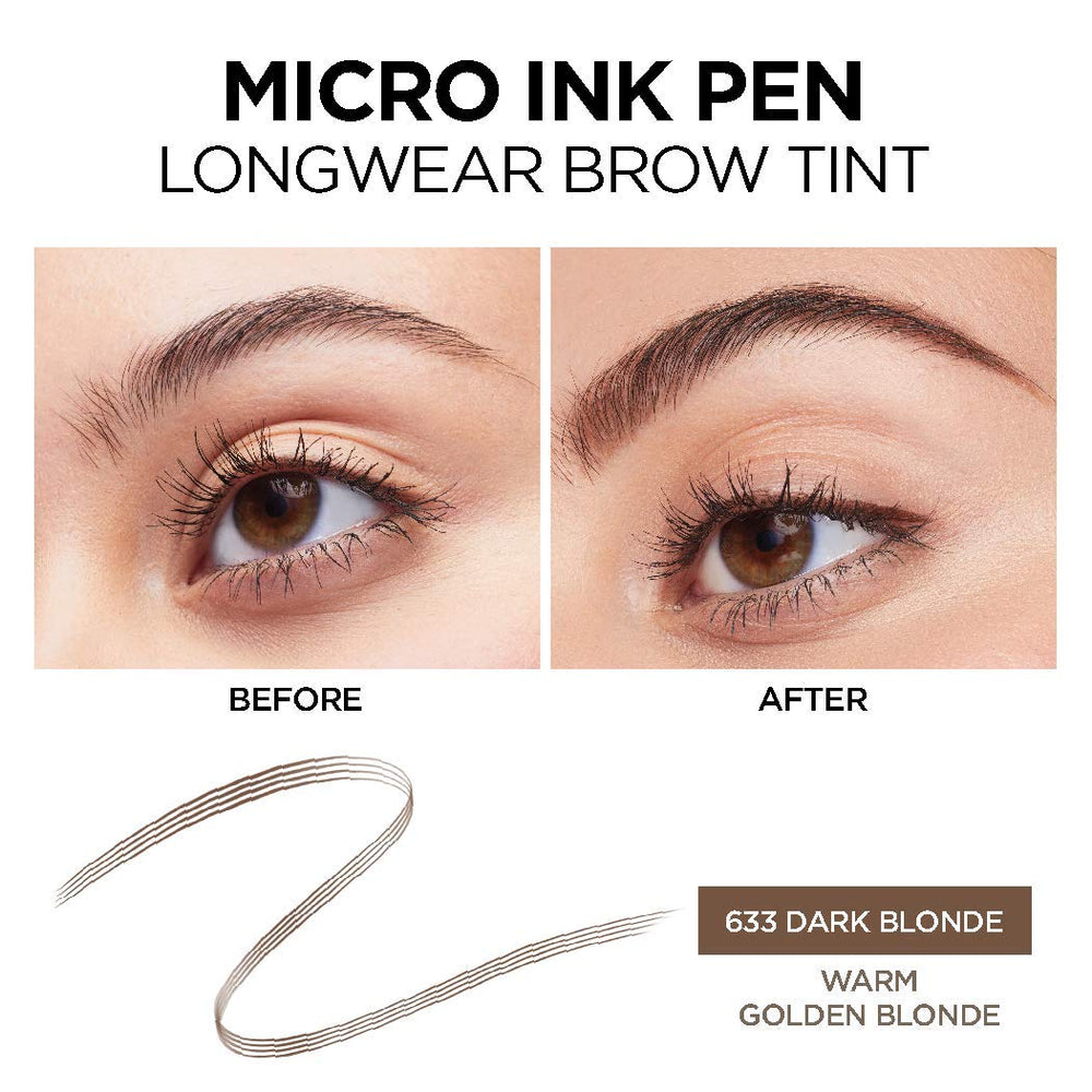 L'Oreal Paris Micro Ink Pen waterproof formula resists sweat and rain