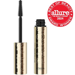 L'Oreal Paris Panorama Mascara fanned-lash effect highlights a wide-eyed look.