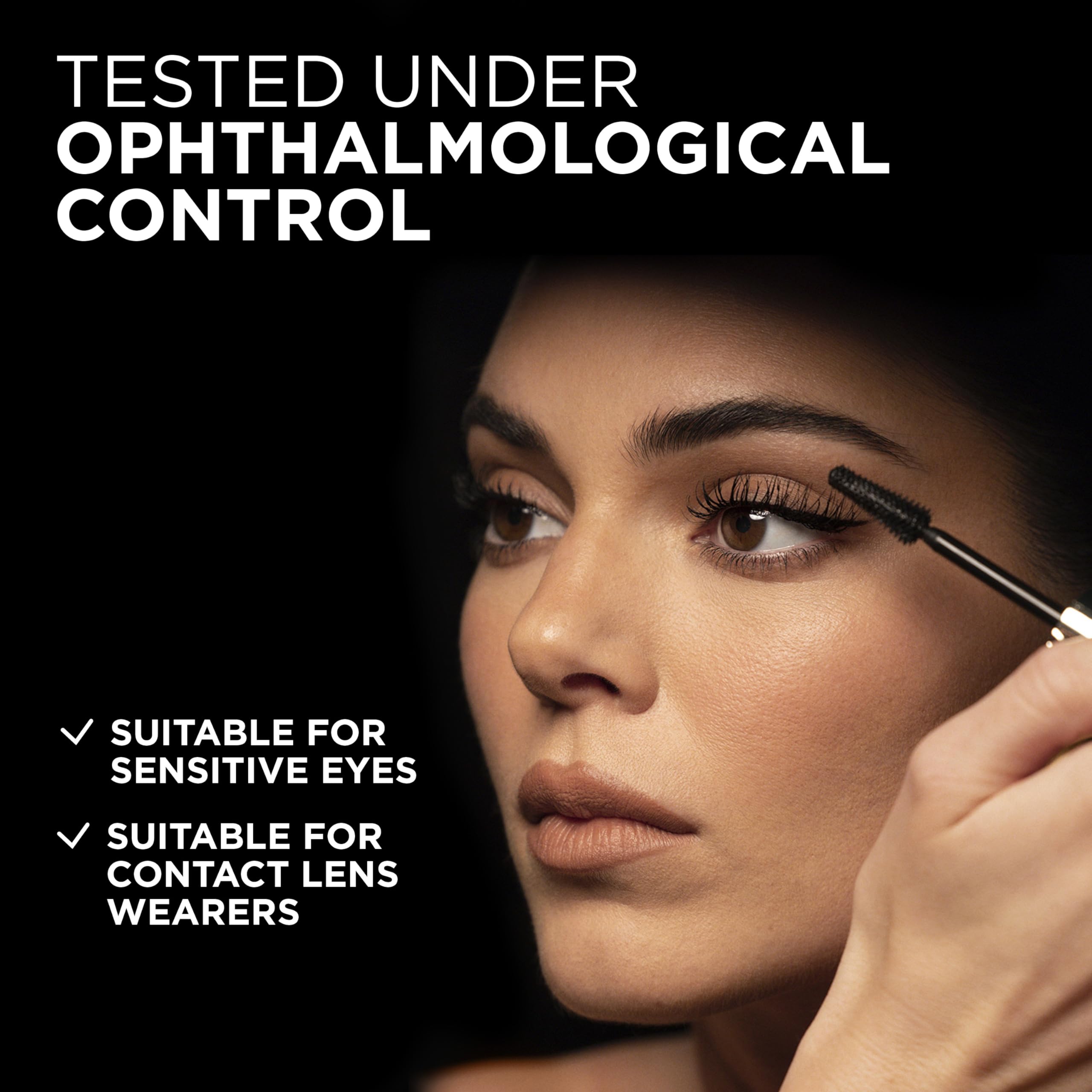 L'Oreal Paris Panorama Mascara is ophthalmologist tested for sensitive eyes.