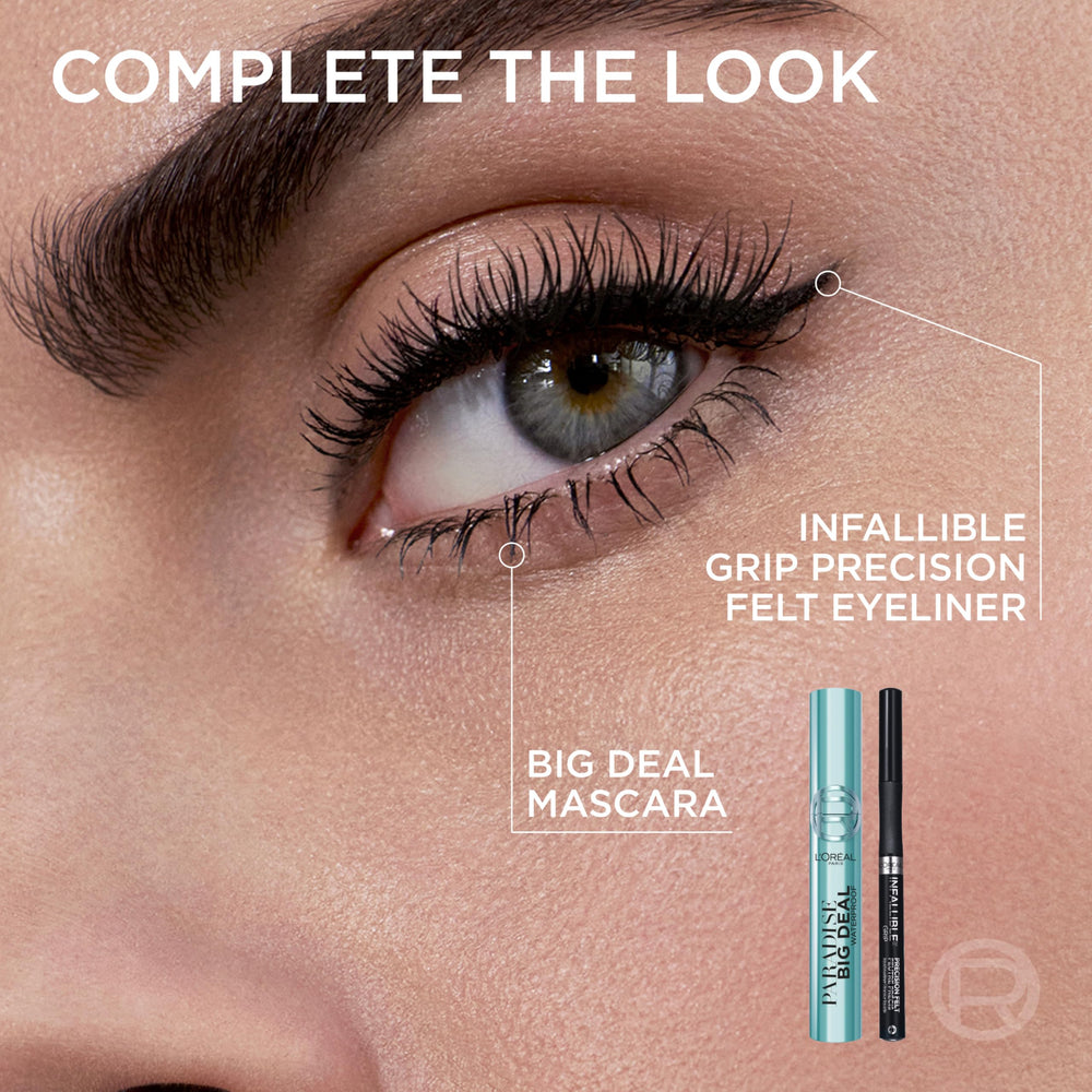L'Oreal Paris Paradise Big Deal wear-test close-up highlights long-wear performance