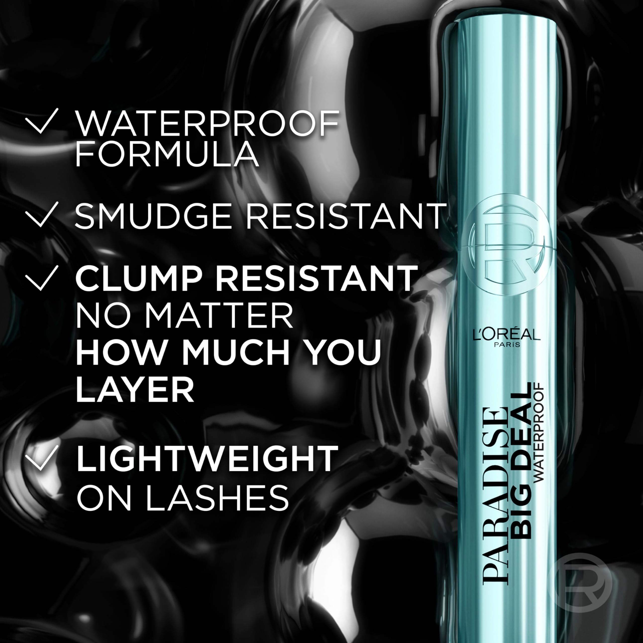 L'Oreal Paris Paradise Big Deal near-eye shot emphasizes suitability for sensitive eyes