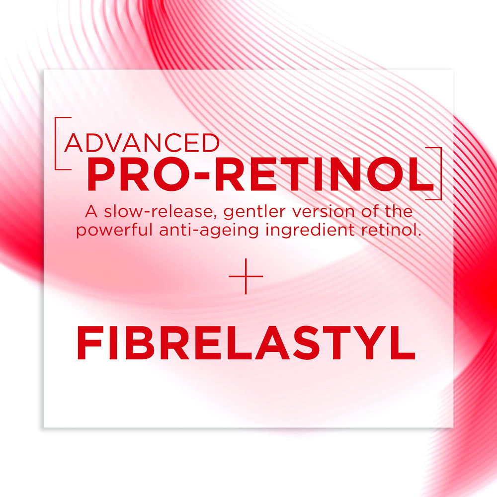L’Oréal Paris Plénitude Revitalift eye cream texture close-up highlights creamy consistency.