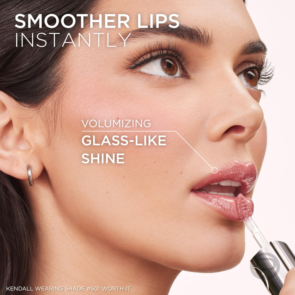 Hydration emphasis with 24-hour claim on L'Oreal Paris lip oil
