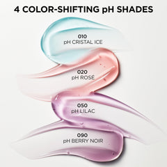 Swatch of L'Oreal Paris Plump Ambition Lip Oil color-changing pink shade