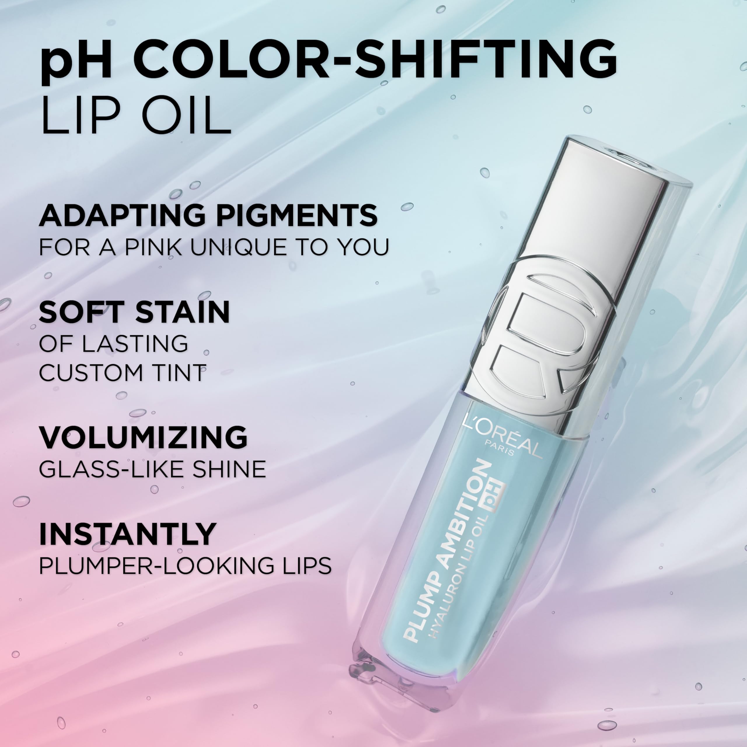 Hyaluronic Acid component of L'Oreal Paris Plump Ambition Lip Oil for hydration
