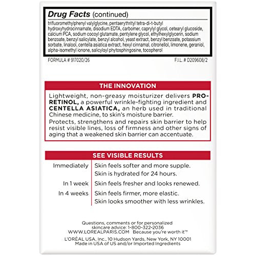 L'Oreal Paris Revitalift Centella Asiatica ingredient close-up highlights skin-barrier support.