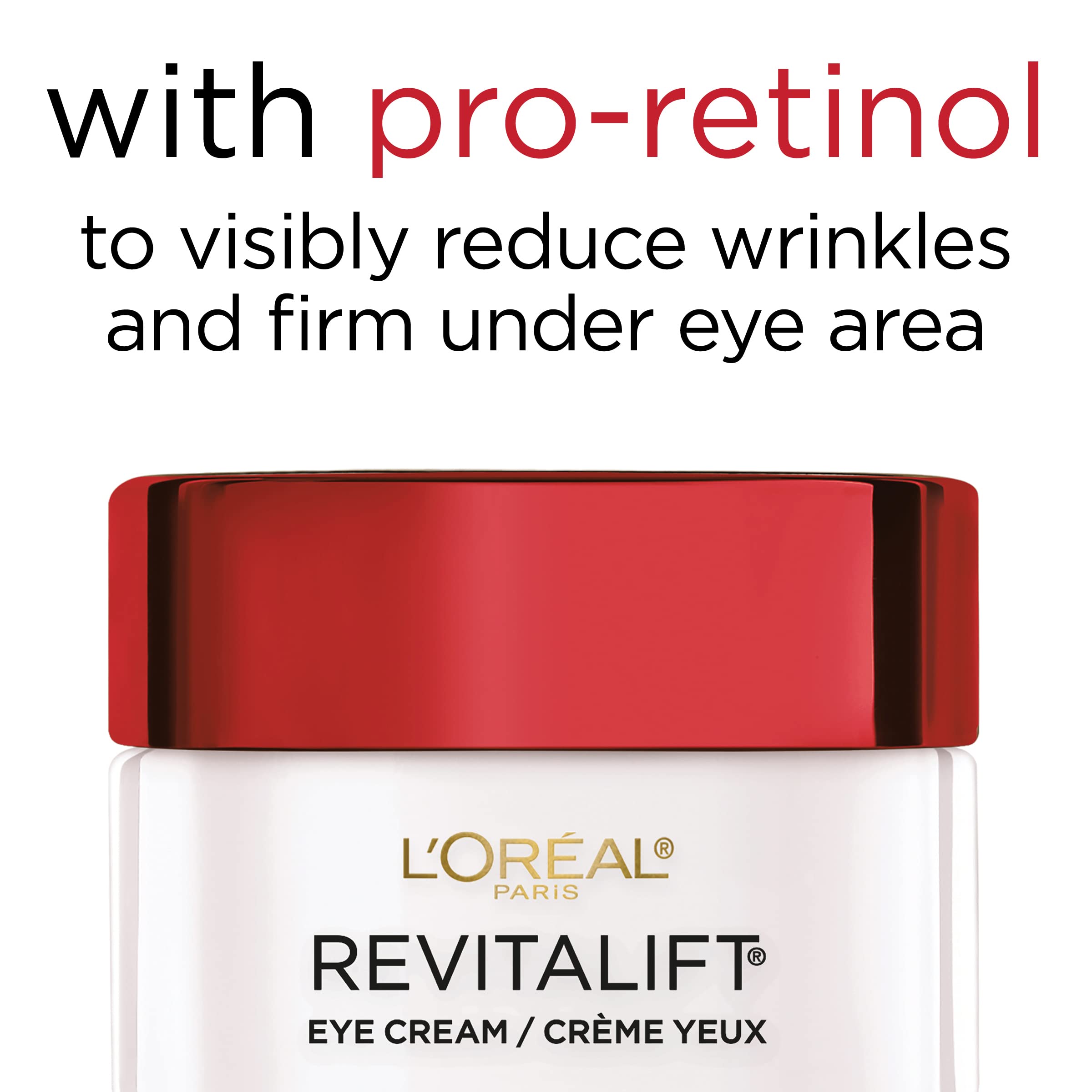 L'Oreal Paris Revitalift eye cream texture swirl non-greasy quick-absorption feel