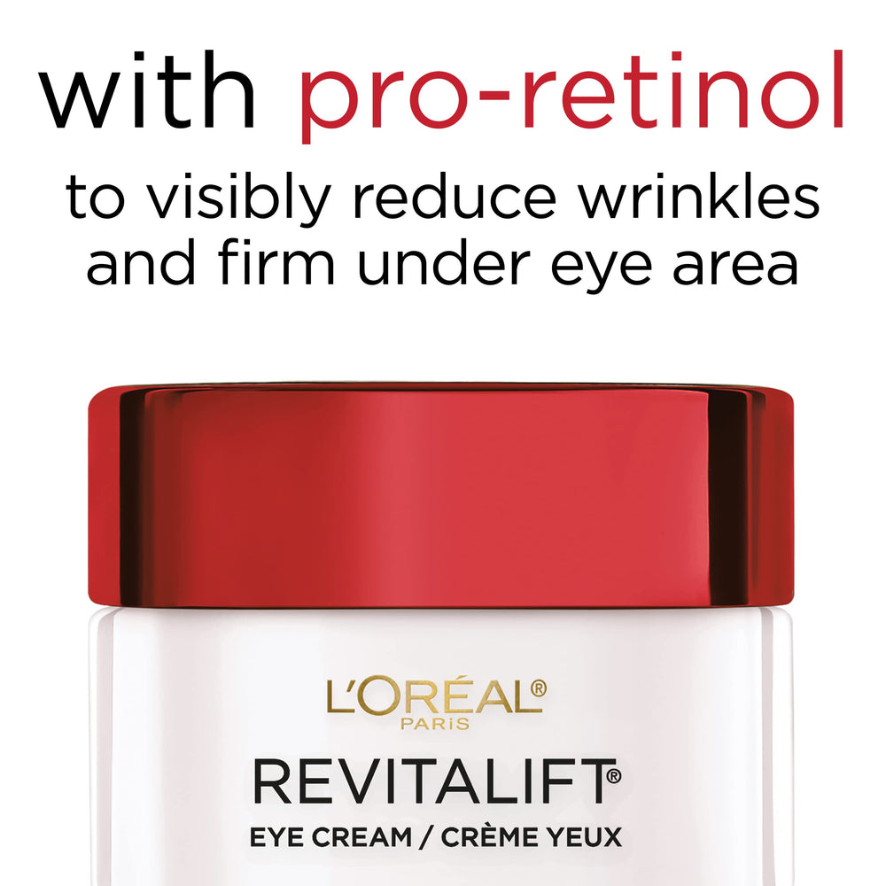 L'Oreal Paris Revitalift eye cream texture swirl non-greasy quick-absorption feel