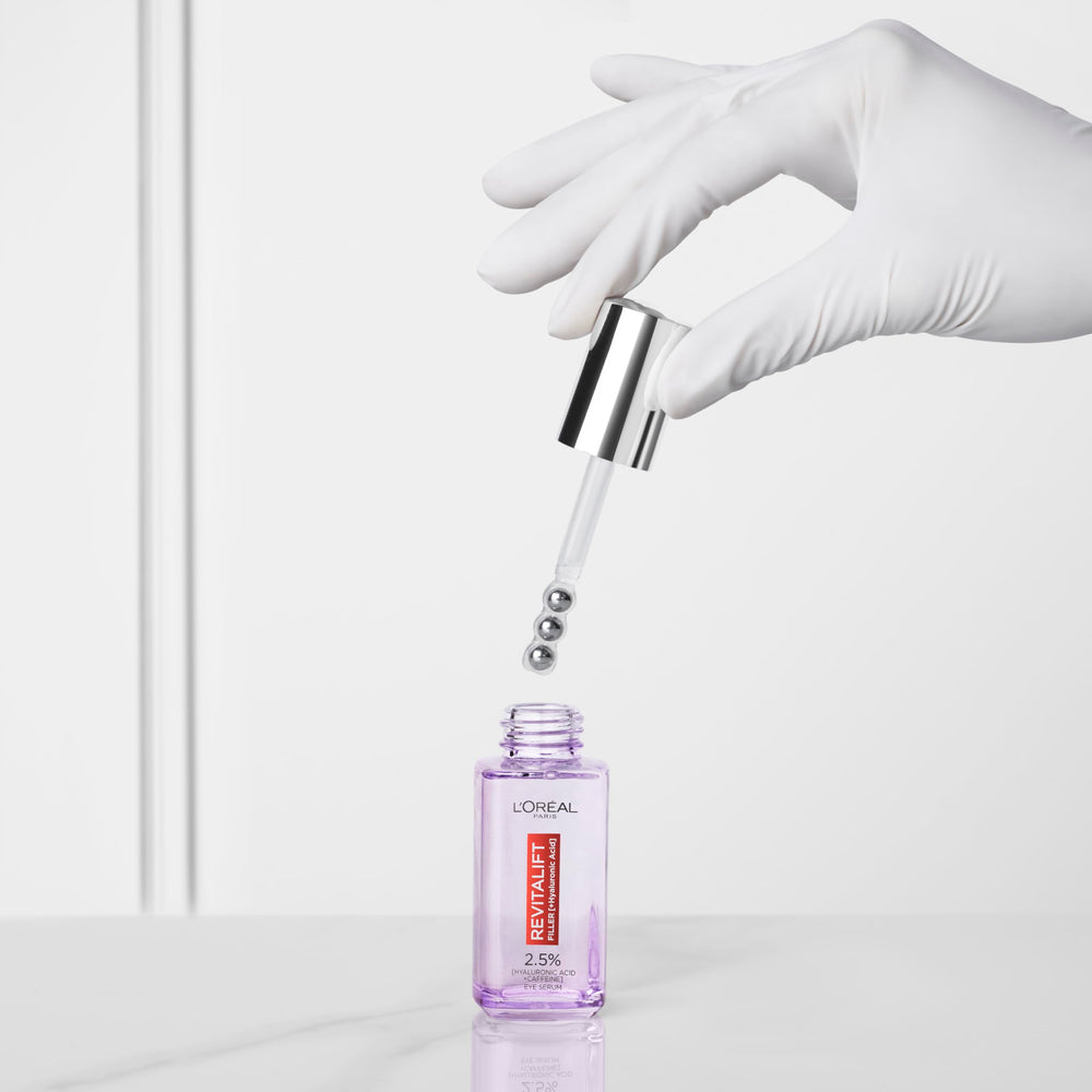 L'Oreal Paris Revitalift Filler Eye Serum cooling applicator reduces puffiness