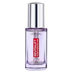 L'Oreal Paris Revitalift Filler Eye Serum tube on travel-friendly design