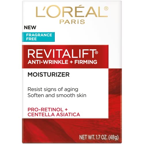 L'Oreal Paris Revitalift neck-cream application highlights targeted smoothing around the jawline.