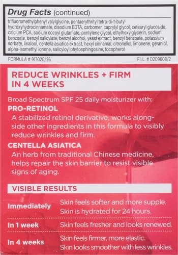 L'Oreal Paris Revitalift sensitive skin test badge indicates dermatologist-tested suitability.