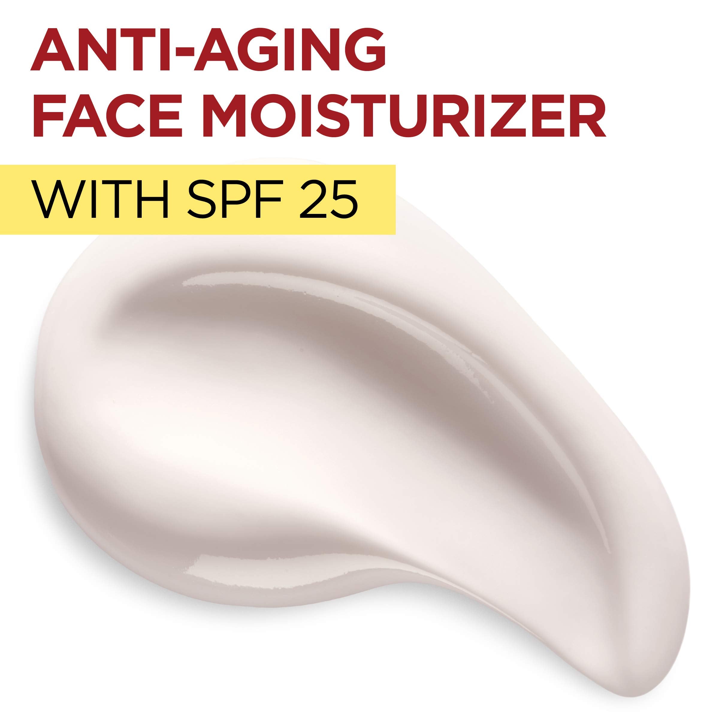 L'Oreal Paris Revitalift SPF25 label signals daytime broad-spectrum protection.