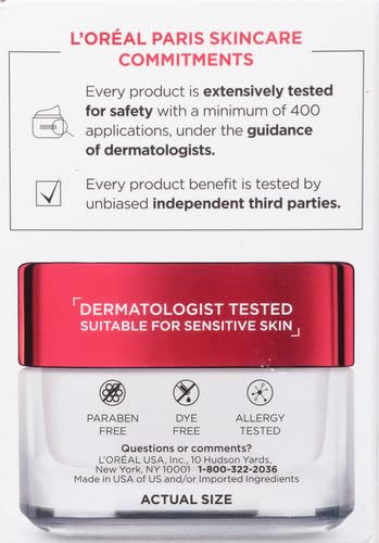L'Oreal Paris Revitalift packaging with SPF25 communicates sun protection in daily routine.