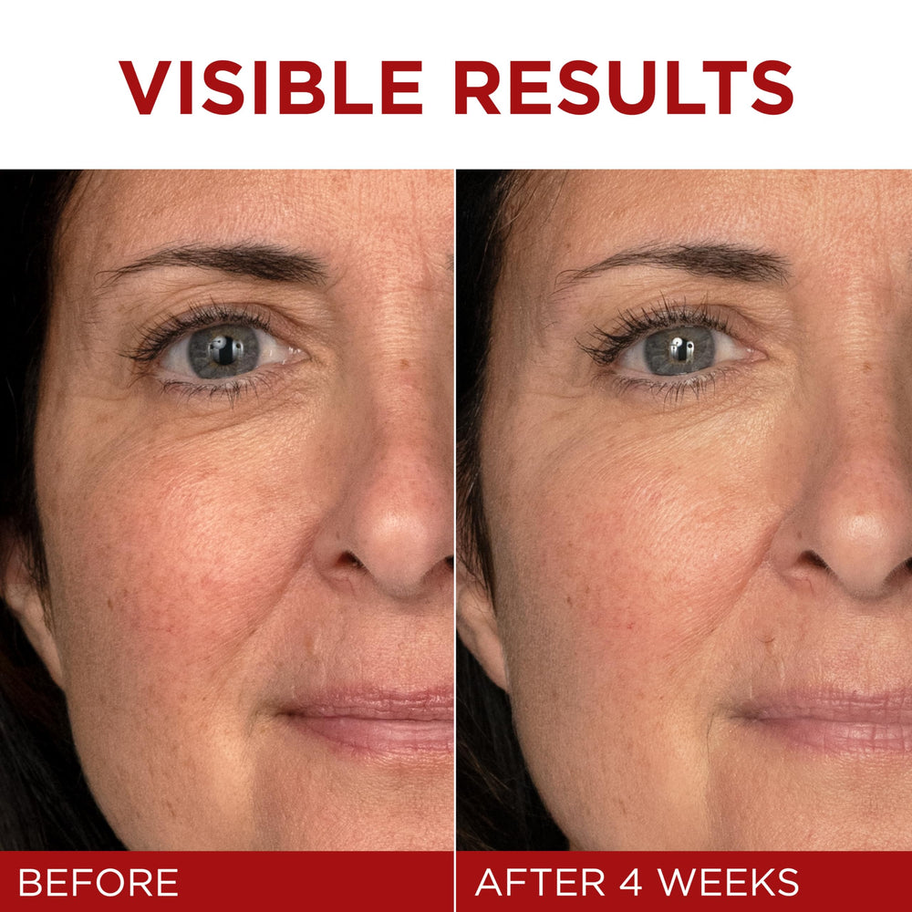 Cream being applied during morning routine for a radiant glow with Revitalift.