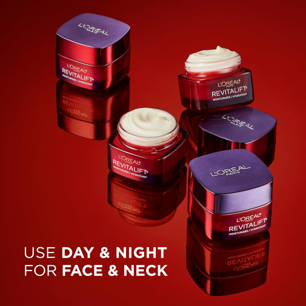L'Oreal Paris Revitalift final look may appear brighter and smoother over time.
