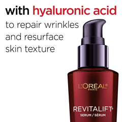 L'Oreal Paris Revitalift triple-power serum texture swirl highlights LHA for refined texture