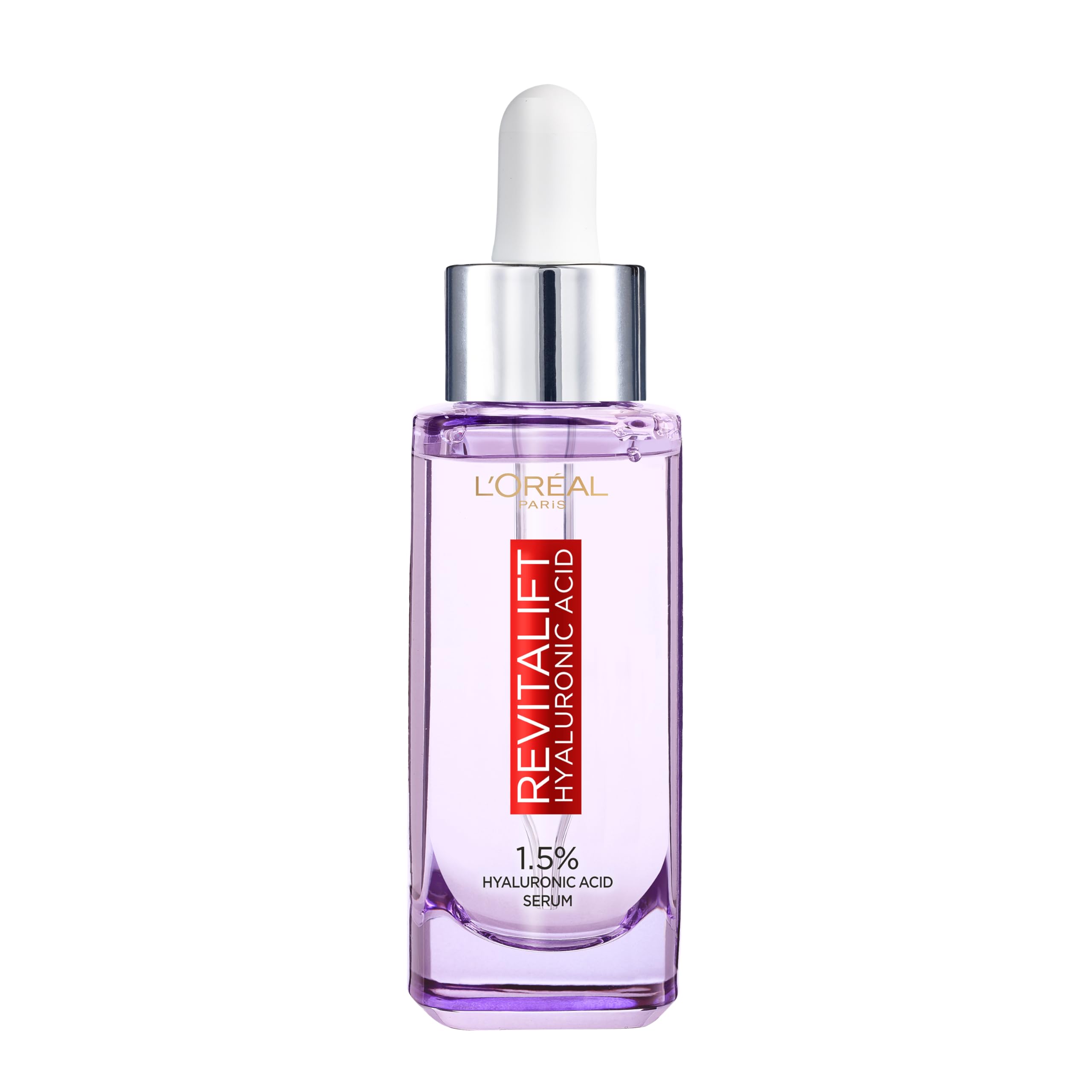 L'Oreal Paris Revitalift Filler bottle front for daily hydration and plump-looking skin.