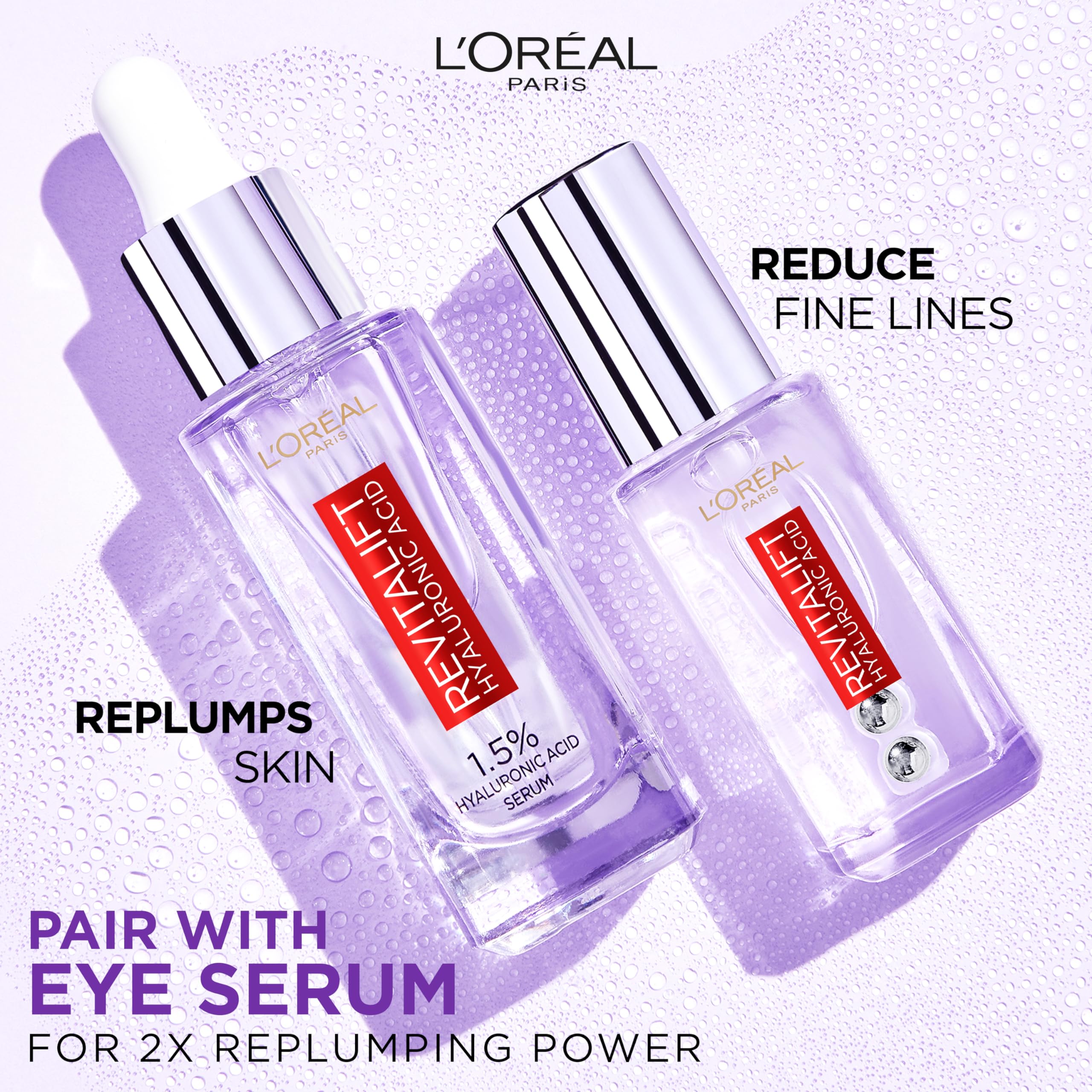 L'Oreal Paris Revitalift Filler morning routine concept suggesting daily skincare ritual.