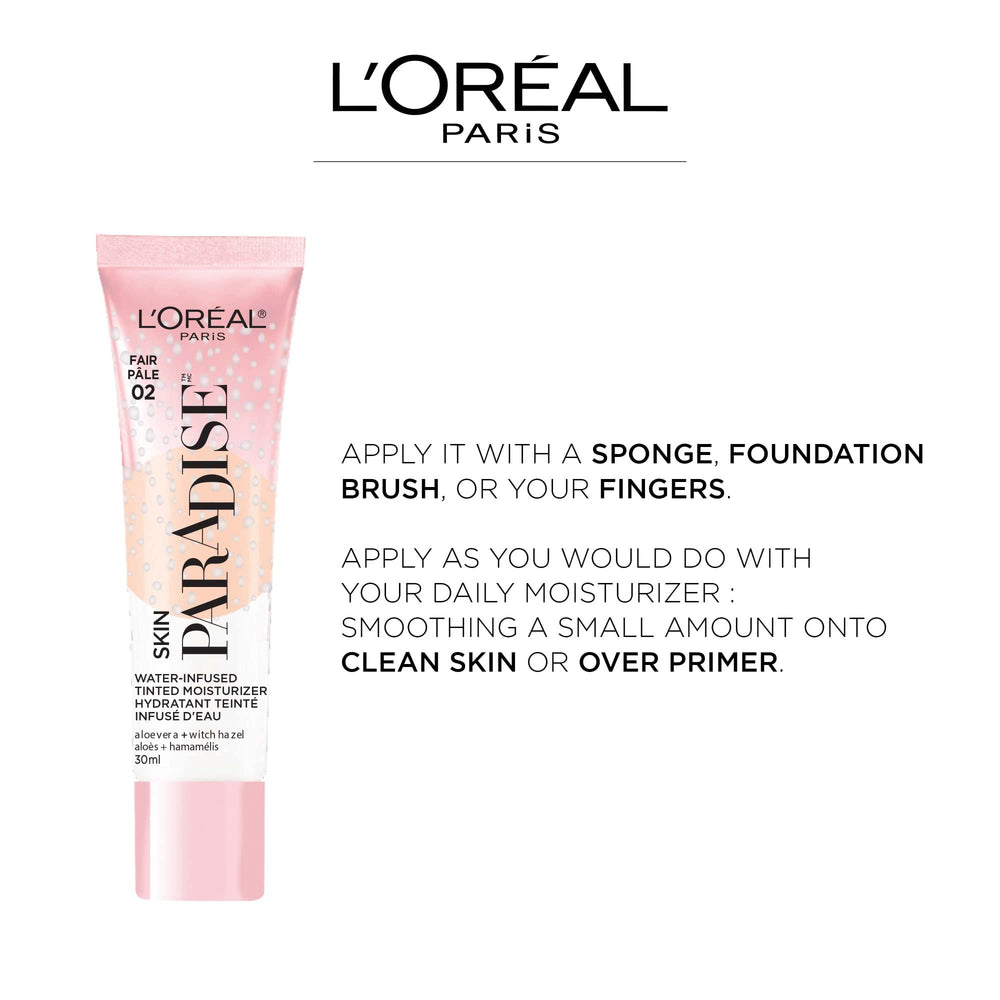 L'Oreal Paris Skin Paradise SPF 19 bottle emphasizes daily sun protection
