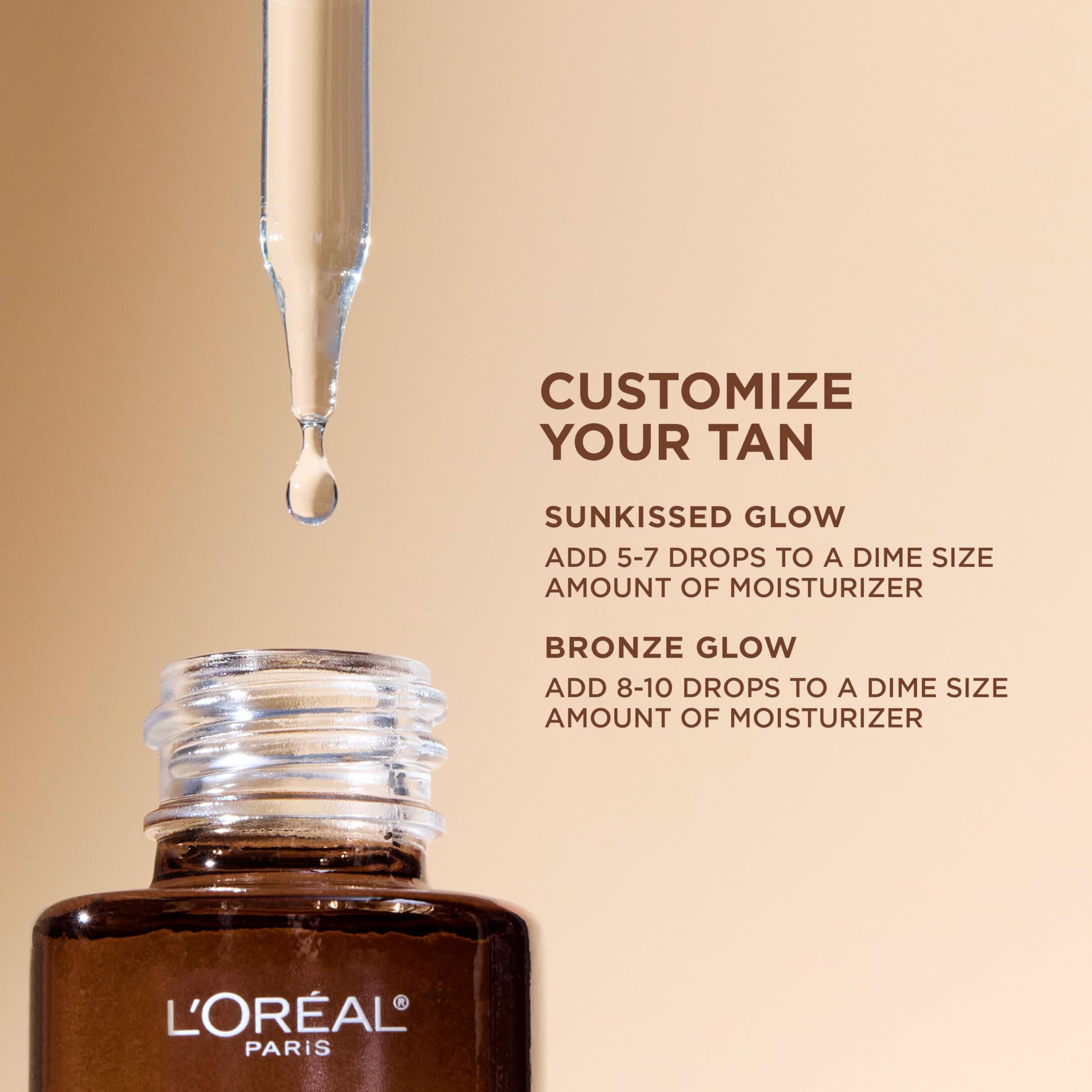 L'Oreal Paris Sublime Bronze after application reveals fresh illuminated skin.