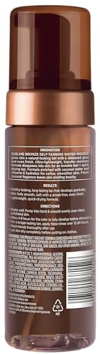 L'Oreal Paris Sublime Bronze Water Mousse dispensing pump enables controlled, quick-drying application.