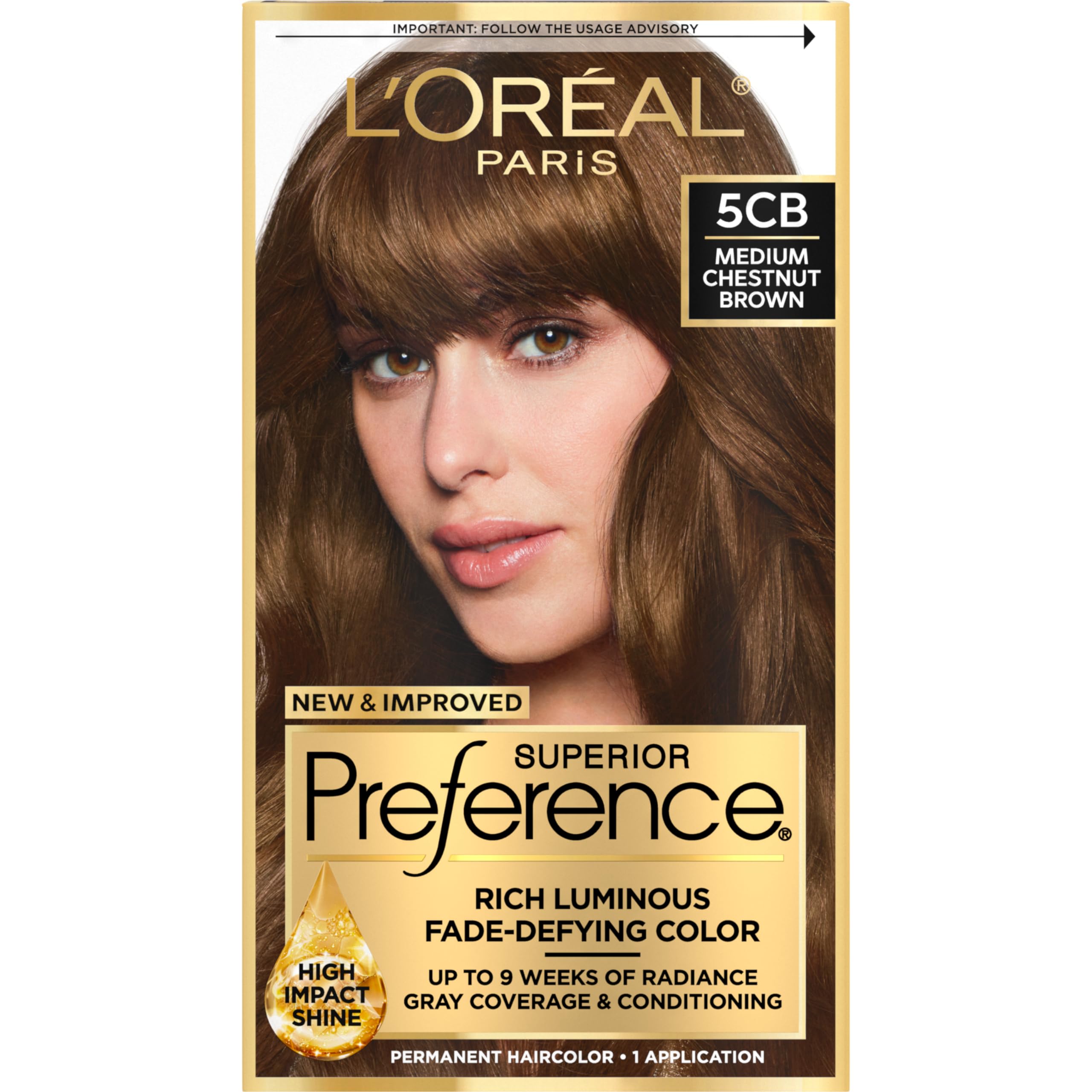 L'Oreal Paris Superior Preference color gel for precise, fade-defying application.