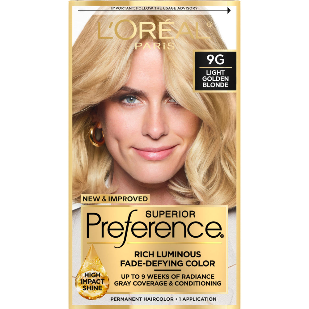 L'Oreal Paris Superior Preference gel-application demonstrates precise, fade-defying color for gray coverage.