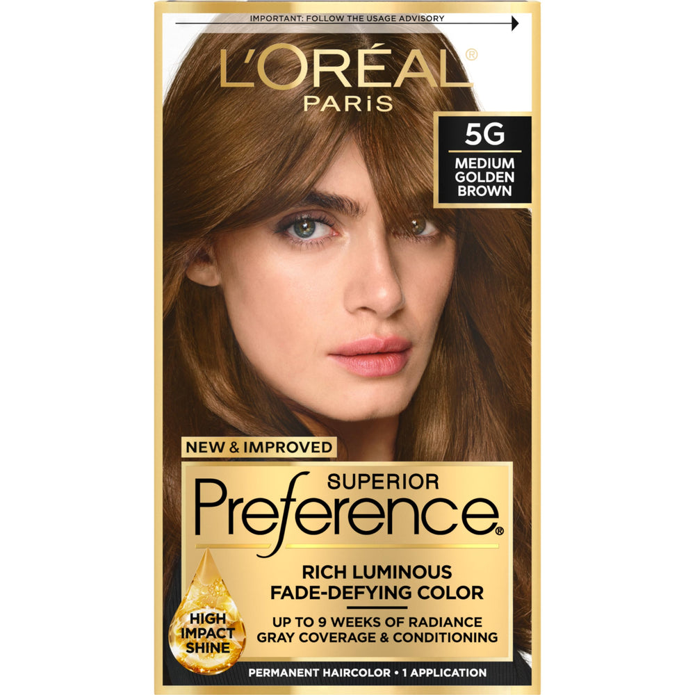 L'Oreal Paris Superior Preference gel-application shows precise no-drip color with even gray coverage.