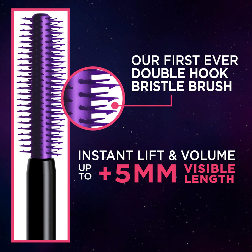 L'Oreal Paris Telescopic Lift brush closeup showing lash separation and lift.