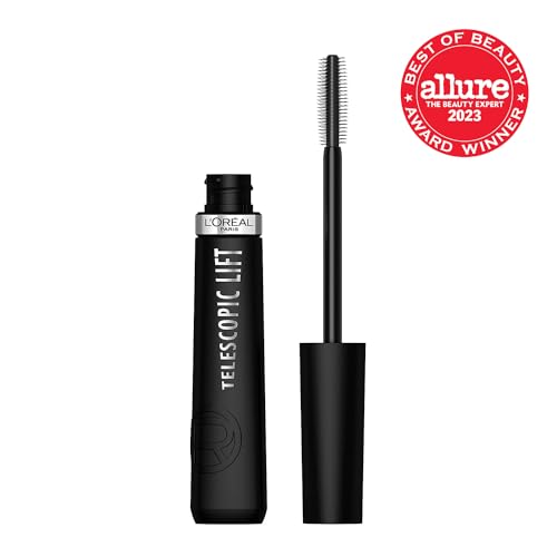L’Oréal Paris Telescopic Lift mascara brush detail highlights double-hook bristles for lift