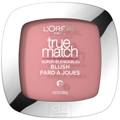 L'Oreal Paris True Match Tender Rose compact showing soft powder texture for blending