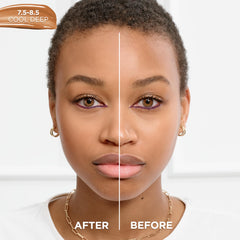 L'Oreal Paris True Match Nude Hyaluronic Serum application demonstrates smooth blending and hydration