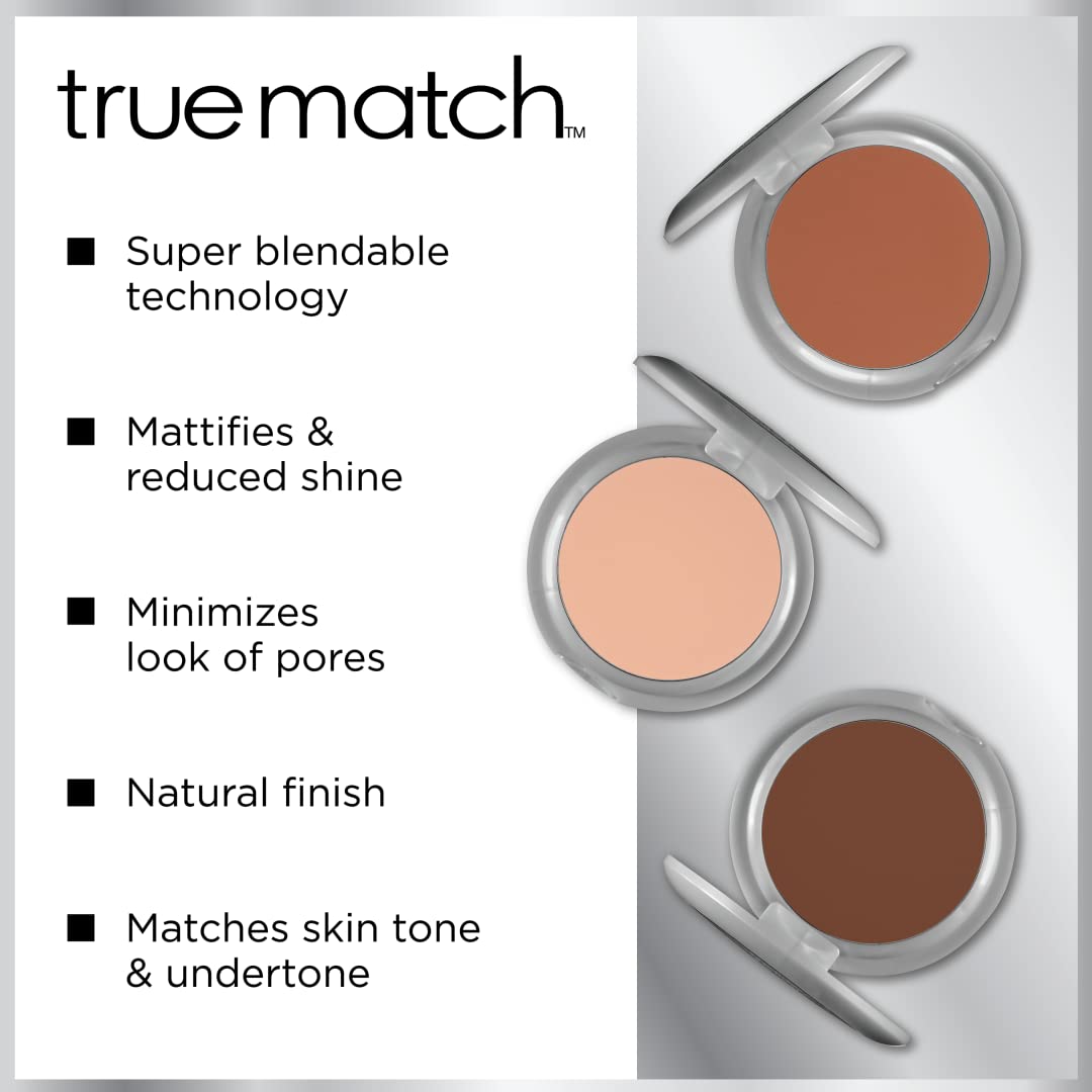 L’Oréal Paris True Match powder with application brush for quick blends