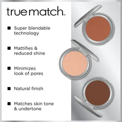 L’Oréal Paris True Match powder with application brush for quick blends