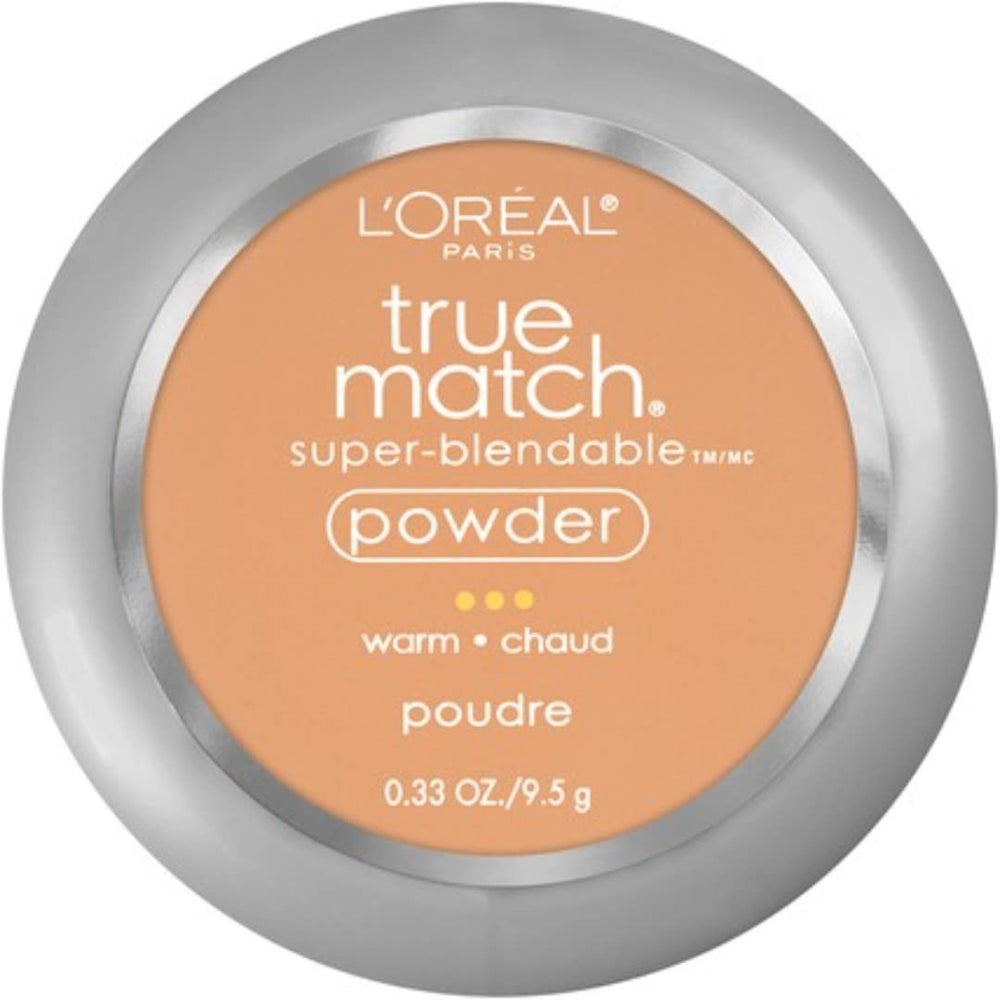 L’Oréal Paris True Match powder compact front view offering natural finish