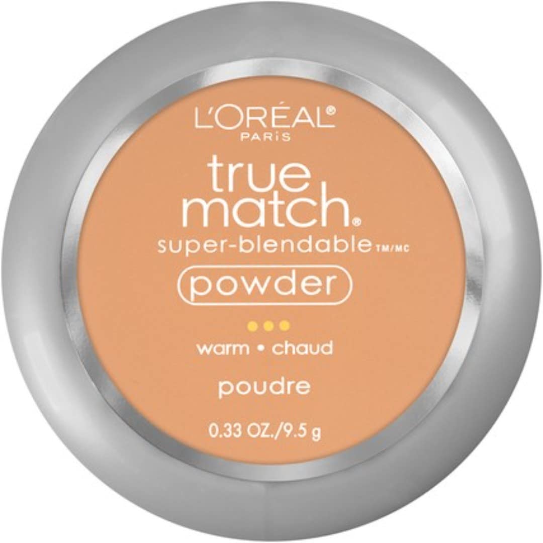 L’Oréal Paris True Match powder compact front view offering natural finish