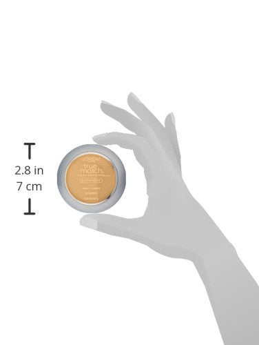 L’Oréal Paris True Match powder mirror-inside close-up for on-the-go