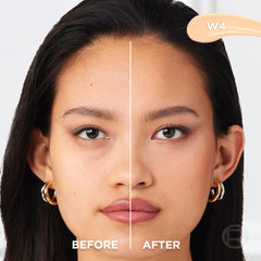 L'Oreal Paris True Match Radiant Serum Concealer flat-tip applicator demonstrates one-swipe coverage