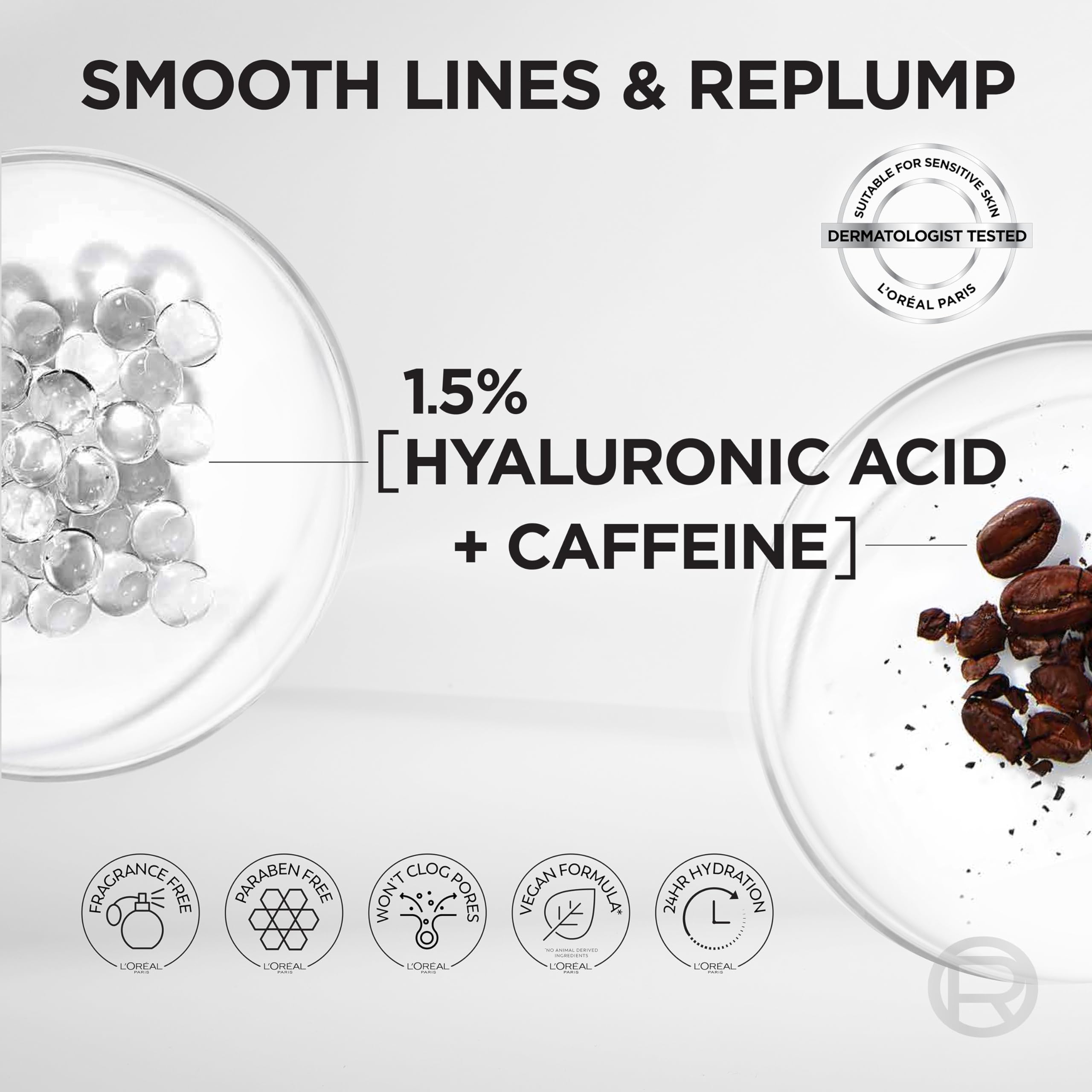 L'Oreal Paris True Match Radiant Serum Concealer hydration droplets indicating moisture