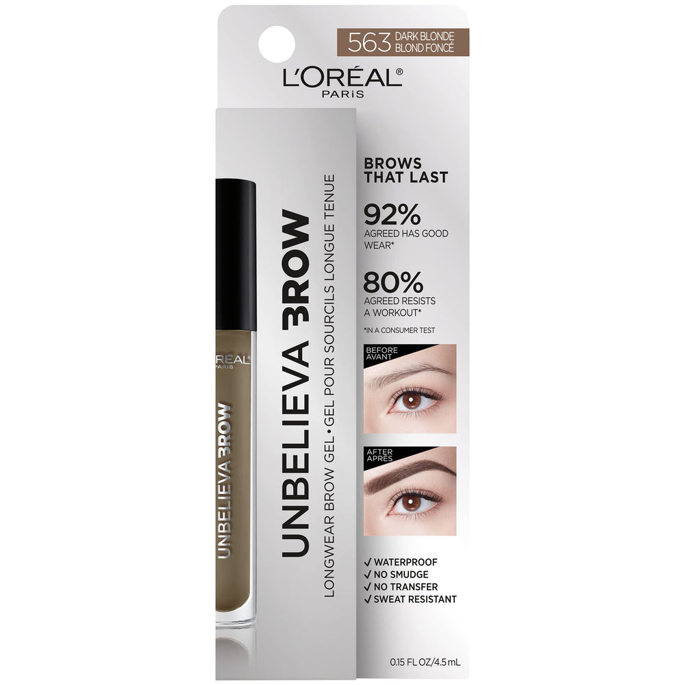 L'Oreal Paris Unbelieva-Brow Dark Blonde swatch shows shade