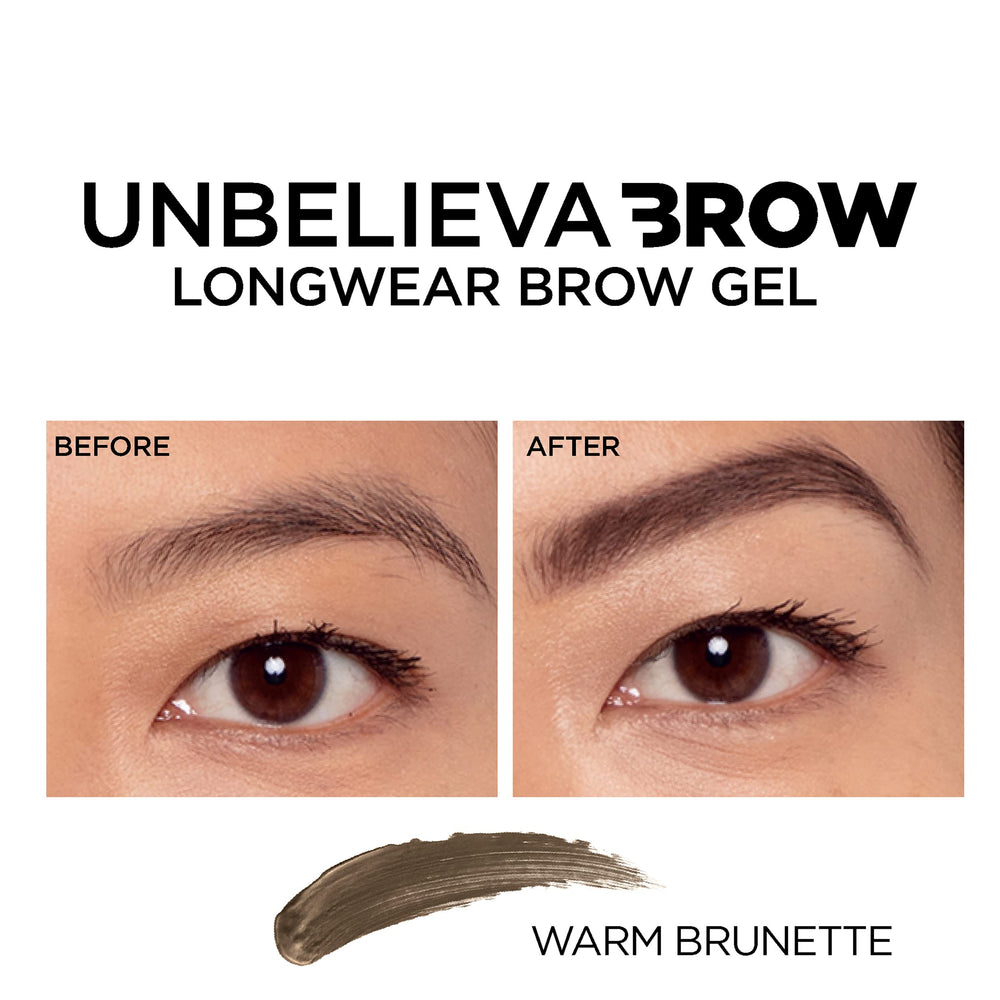 L'Oreal Paris Unbelieva-Brow quick-dry formula facilitates fast, comfortable application.