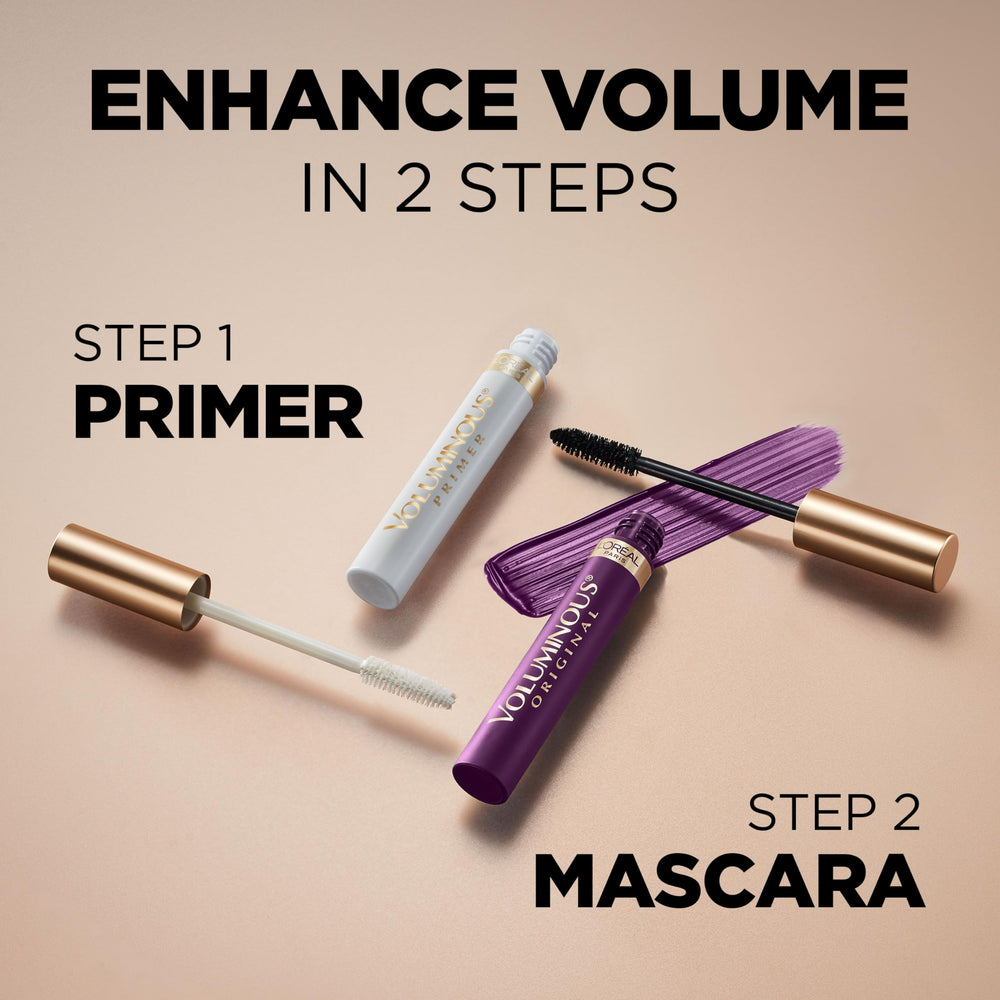 L'Oreal Paris Voluminous Mascara washes off with soap and water.
